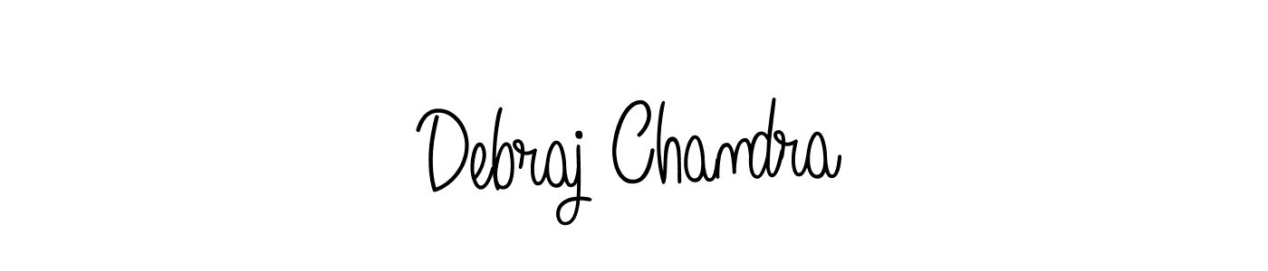 Create a beautiful signature design for name Debraj Chandra. With this signature (Angelique-Rose-font-FFP) fonts, you can make a handwritten signature for free. Debraj Chandra signature style 5 images and pictures png