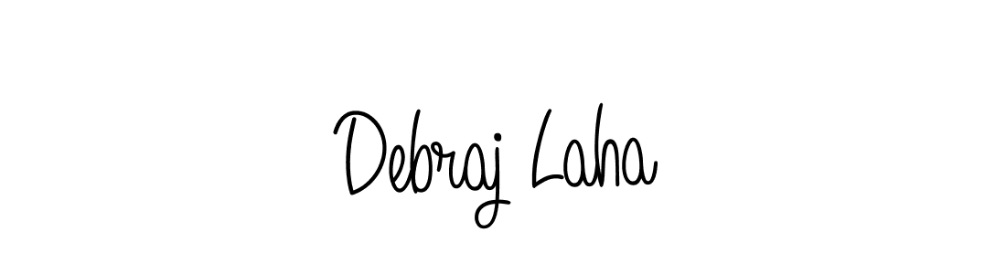 Use a signature maker to create a handwritten signature online. With this signature software, you can design (Angelique-Rose-font-FFP) your own signature for name Debraj Laha. Debraj Laha signature style 5 images and pictures png