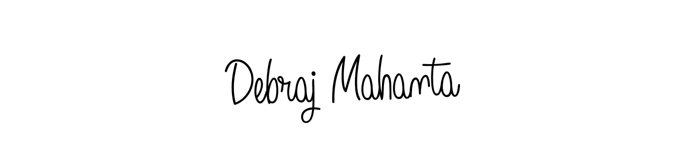 Use a signature maker to create a handwritten signature online. With this signature software, you can design (Angelique-Rose-font-FFP) your own signature for name Debraj Mahanta. Debraj Mahanta signature style 5 images and pictures png