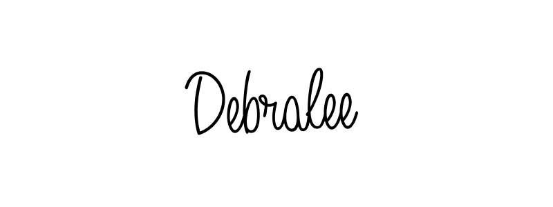 Create a beautiful signature design for name Debralee. With this signature (Angelique-Rose-font-FFP) fonts, you can make a handwritten signature for free. Debralee signature style 5 images and pictures png