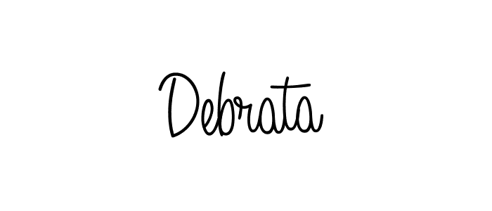You should practise on your own different ways (Angelique-Rose-font-FFP) to write your name (Debrata) in signature. don't let someone else do it for you. Debrata signature style 5 images and pictures png