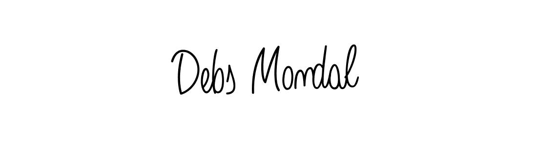 How to Draw Debs Mondal signature style? Angelique-Rose-font-FFP is a latest design signature styles for name Debs Mondal. Debs Mondal signature style 5 images and pictures png