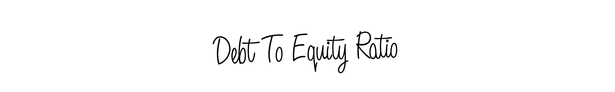 Create a beautiful signature design for name Debt To Equity Ratio. With this signature (Angelique-Rose-font-FFP) fonts, you can make a handwritten signature for free. Debt To Equity Ratio signature style 5 images and pictures png