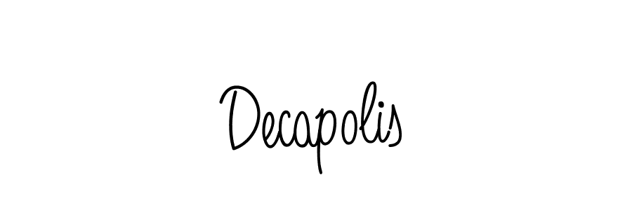 if you are searching for the best signature style for your name Decapolis. so please give up your signature search. here we have designed multiple signature styles  using Angelique-Rose-font-FFP. Decapolis signature style 5 images and pictures png