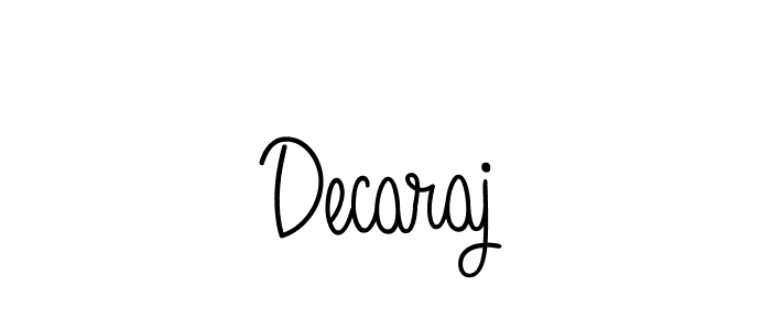Also we have Decaraj name is the best signature style. Create professional handwritten signature collection using Angelique-Rose-font-FFP autograph style. Decaraj signature style 5 images and pictures png