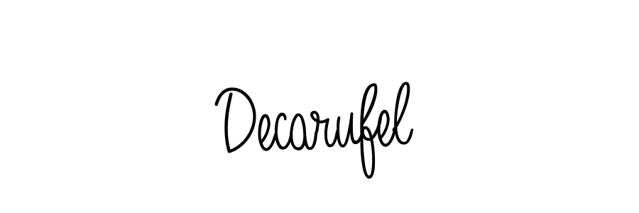 Make a beautiful signature design for name Decarufel. Use this online signature maker to create a handwritten signature for free. Decarufel signature style 5 images and pictures png