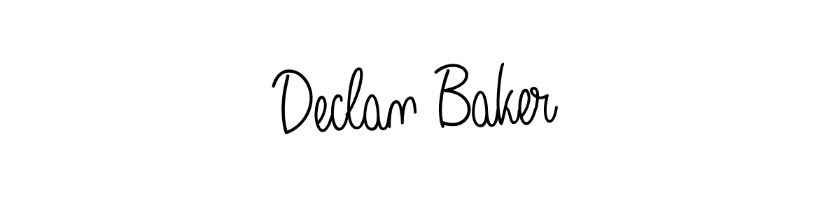 Declan Baker stylish signature style. Best Handwritten Sign (Angelique-Rose-font-FFP) for my name. Handwritten Signature Collection Ideas for my name Declan Baker. Declan Baker signature style 5 images and pictures png