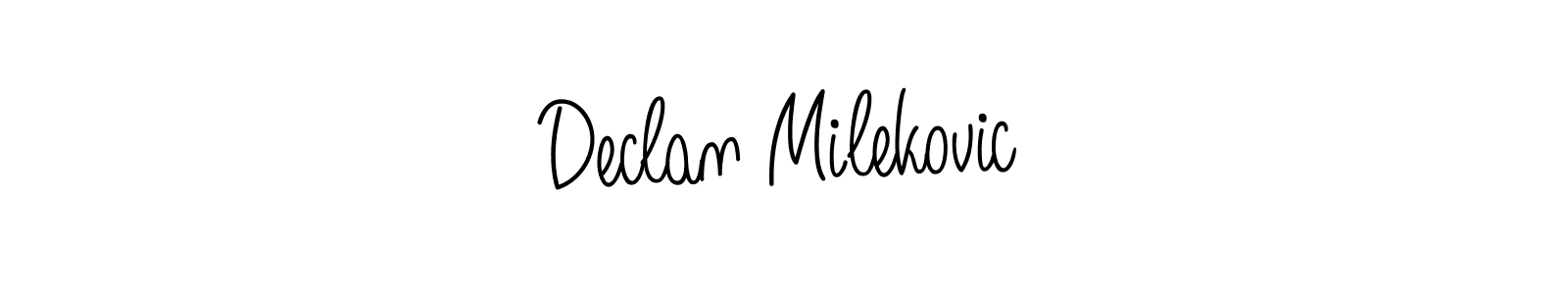 Make a short Declan Milekovic signature style. Manage your documents anywhere anytime using Angelique-Rose-font-FFP. Create and add eSignatures, submit forms, share and send files easily. Declan Milekovic signature style 5 images and pictures png