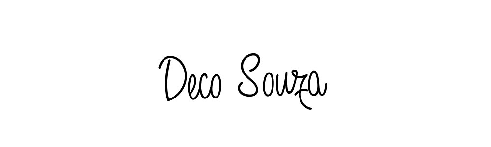 How to make Deco Souza signature? Angelique-Rose-font-FFP is a professional autograph style. Create handwritten signature for Deco Souza name. Deco Souza signature style 5 images and pictures png