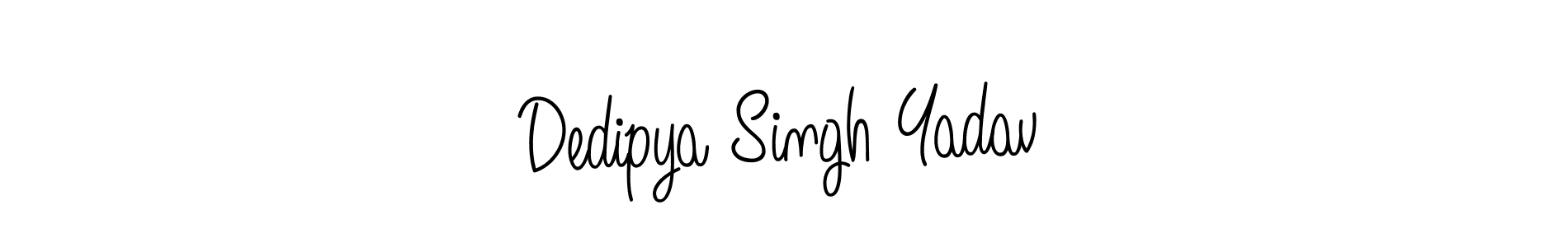 How to make Dedipya Singh Yadav signature? Angelique-Rose-font-FFP is a professional autograph style. Create handwritten signature for Dedipya Singh Yadav name. Dedipya Singh Yadav signature style 5 images and pictures png
