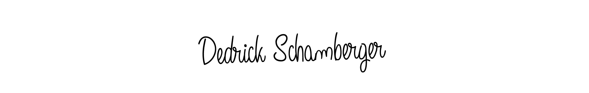 You can use this online signature creator to create a handwritten signature for the name Dedrick Schamberger. This is the best online autograph maker. Dedrick Schamberger signature style 5 images and pictures png