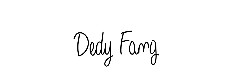 Use a signature maker to create a handwritten signature online. With this signature software, you can design (Angelique-Rose-font-FFP) your own signature for name Dedy Fang. Dedy Fang signature style 5 images and pictures png