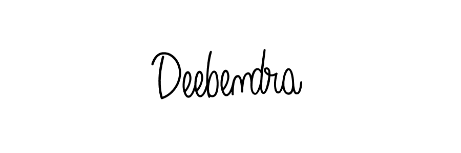 Use a signature maker to create a handwritten signature online. With this signature software, you can design (Angelique-Rose-font-FFP) your own signature for name Deebendra. Deebendra signature style 5 images and pictures png