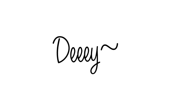 You should practise on your own different ways (Angelique-Rose-font-FFP) to write your name (Deeey~) in signature. don't let someone else do it for you. Deeey~ signature style 5 images and pictures png