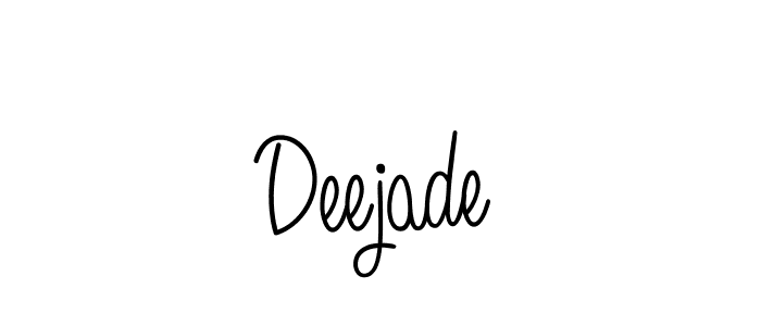 Design your own signature with our free online signature maker. With this signature software, you can create a handwritten (Angelique-Rose-font-FFP) signature for name Deejade. Deejade signature style 5 images and pictures png