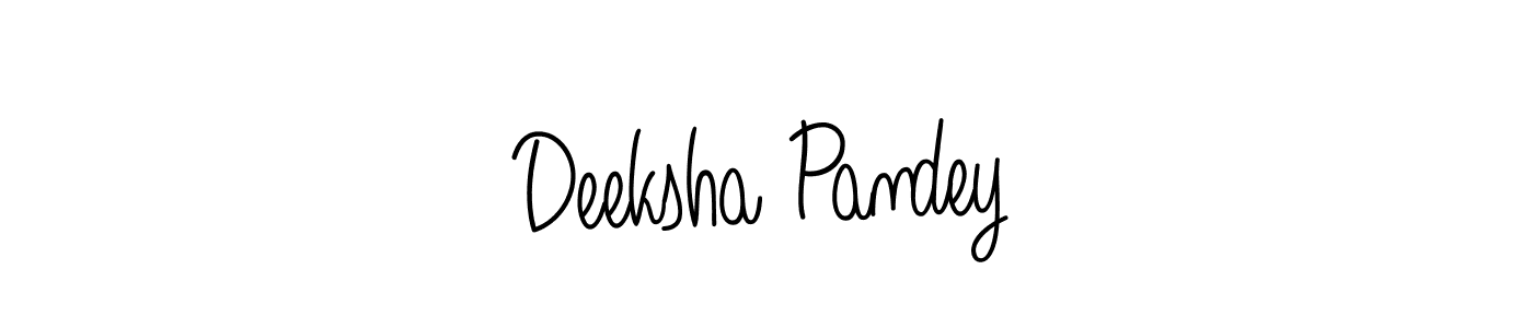 Also we have Deeksha Pandey name is the best signature style. Create professional handwritten signature collection using Angelique-Rose-font-FFP autograph style. Deeksha Pandey signature style 5 images and pictures png