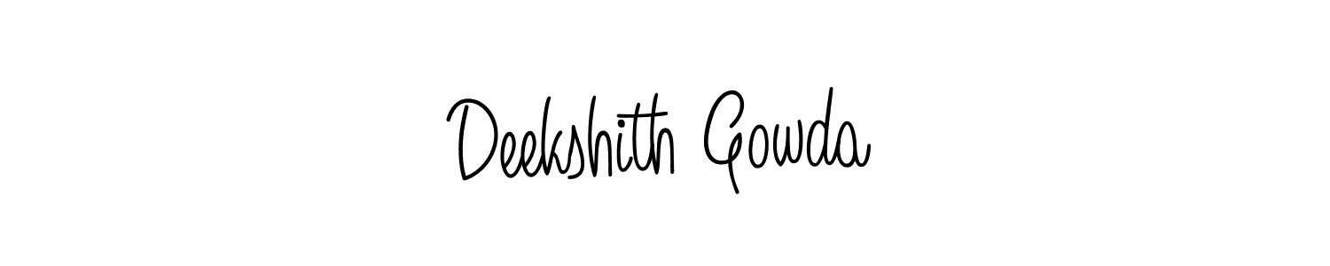 Once you've used our free online signature maker to create your best signature Angelique-Rose-font-FFP style, it's time to enjoy all of the benefits that Deekshith Gowda name signing documents. Deekshith Gowda signature style 5 images and pictures png