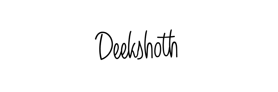 if you are searching for the best signature style for your name Deekshoth. so please give up your signature search. here we have designed multiple signature styles  using Angelique-Rose-font-FFP. Deekshoth signature style 5 images and pictures png