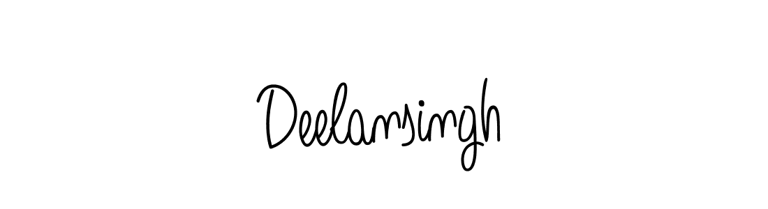 Use a signature maker to create a handwritten signature online. With this signature software, you can design (Angelique-Rose-font-FFP) your own signature for name Deelansingh. Deelansingh signature style 5 images and pictures png