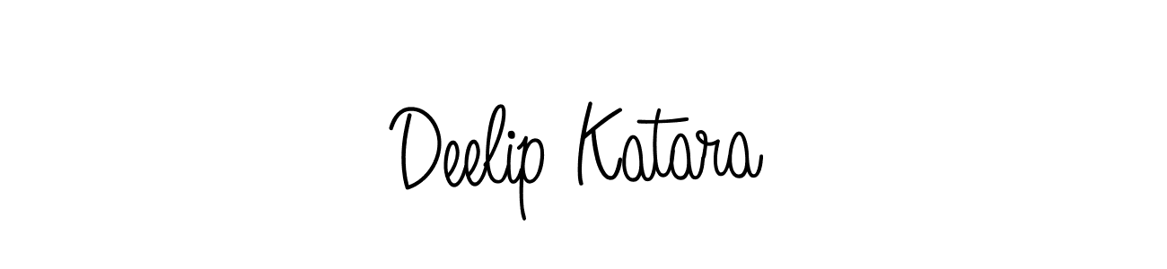 Use a signature maker to create a handwritten signature online. With this signature software, you can design (Angelique-Rose-font-FFP) your own signature for name Deelip Katara. Deelip Katara signature style 5 images and pictures png
