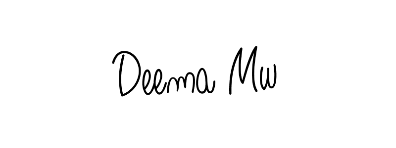 How to Draw Deema Mw signature style? Angelique-Rose-font-FFP is a latest design signature styles for name Deema Mw. Deema Mw signature style 5 images and pictures png