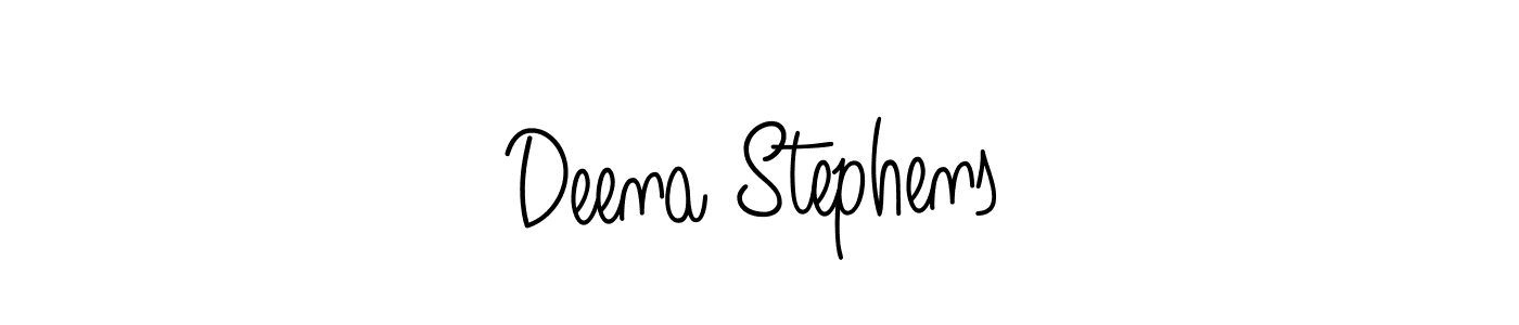 Use a signature maker to create a handwritten signature online. With this signature software, you can design (Angelique-Rose-font-FFP) your own signature for name Deena Stephens. Deena Stephens signature style 5 images and pictures png