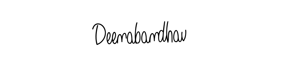 Create a beautiful signature design for name Deenabandhav. With this signature (Angelique-Rose-font-FFP) fonts, you can make a handwritten signature for free. Deenabandhav signature style 5 images and pictures png