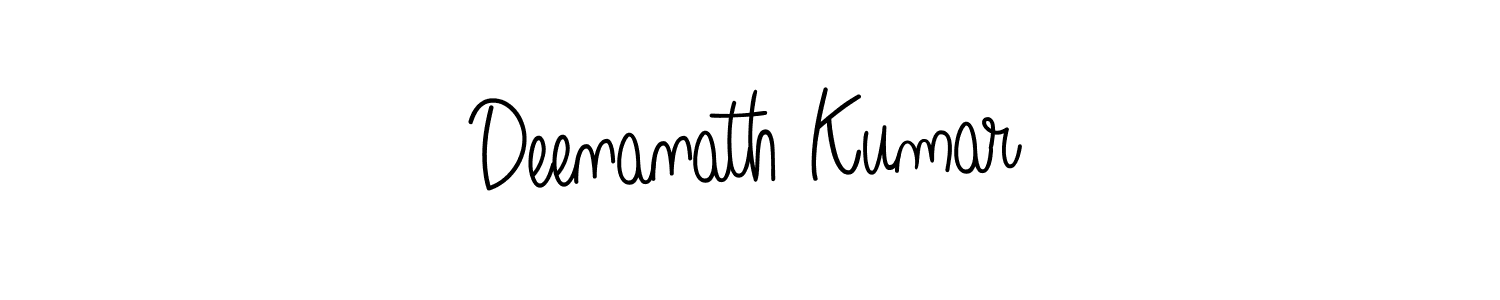 Make a beautiful signature design for name Deenanath Kumar. With this signature (Angelique-Rose-font-FFP) style, you can create a handwritten signature for free. Deenanath Kumar signature style 5 images and pictures png