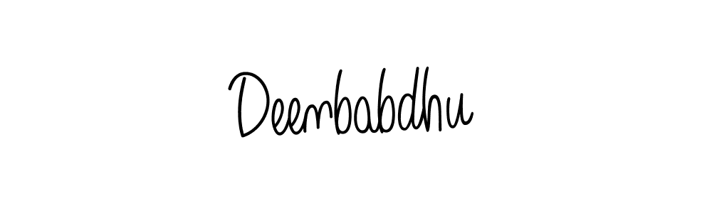 Create a beautiful signature design for name Deenbabdhu. With this signature (Angelique-Rose-font-FFP) fonts, you can make a handwritten signature for free. Deenbabdhu signature style 5 images and pictures png