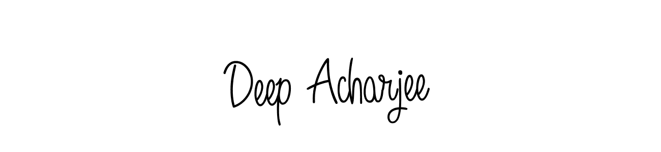 Make a beautiful signature design for name Deep Acharjee. With this signature (Angelique-Rose-font-FFP) style, you can create a handwritten signature for free. Deep Acharjee signature style 5 images and pictures png