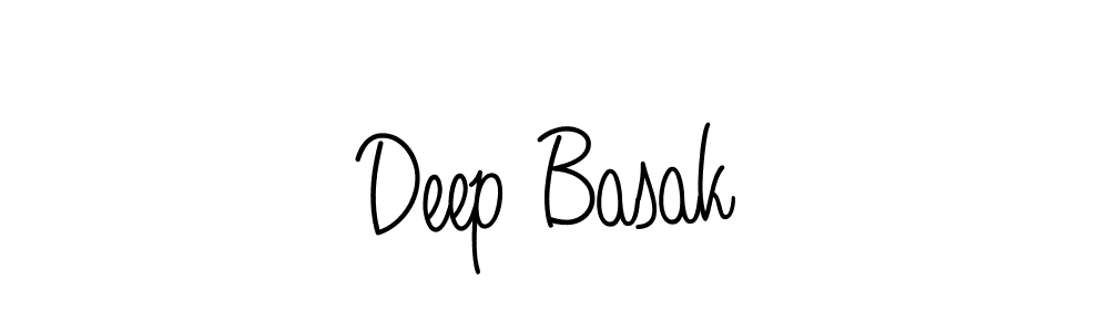 How to make Deep Basak name signature. Use Angelique-Rose-font-FFP style for creating short signs online. This is the latest handwritten sign. Deep Basak signature style 5 images and pictures png