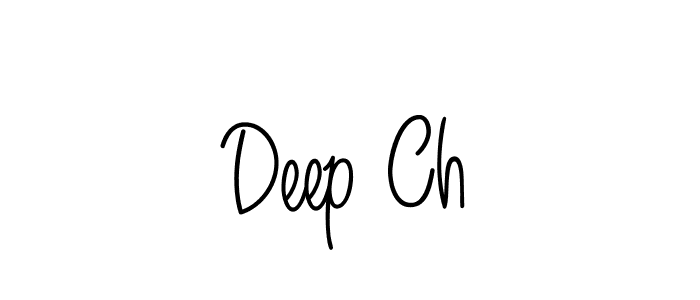 The best way (Angelique-Rose-font-FFP) to make a short signature is to pick only two or three words in your name. The name Deep Ch include a total of six letters. For converting this name. Deep Ch signature style 5 images and pictures png