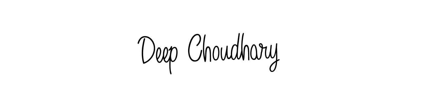 Use a signature maker to create a handwritten signature online. With this signature software, you can design (Angelique-Rose-font-FFP) your own signature for name Deep Choudhary. Deep Choudhary signature style 5 images and pictures png