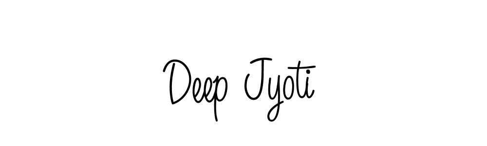 Deep Jyoti stylish signature style. Best Handwritten Sign (Angelique-Rose-font-FFP) for my name. Handwritten Signature Collection Ideas for my name Deep Jyoti. Deep Jyoti signature style 5 images and pictures png