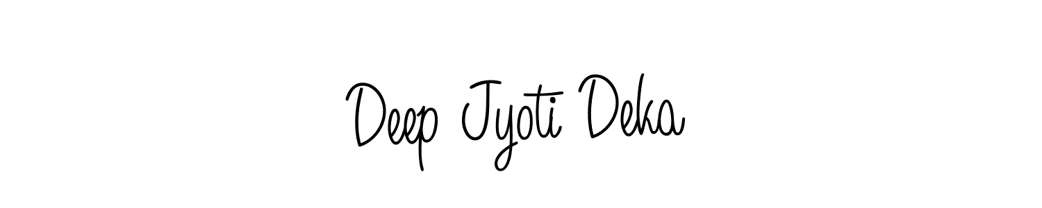 Use a signature maker to create a handwritten signature online. With this signature software, you can design (Angelique-Rose-font-FFP) your own signature for name Deep Jyoti Deka. Deep Jyoti Deka signature style 5 images and pictures png