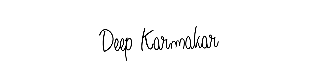 How to Draw Deep Karmakar signature style? Angelique-Rose-font-FFP is a latest design signature styles for name Deep Karmakar. Deep Karmakar signature style 5 images and pictures png