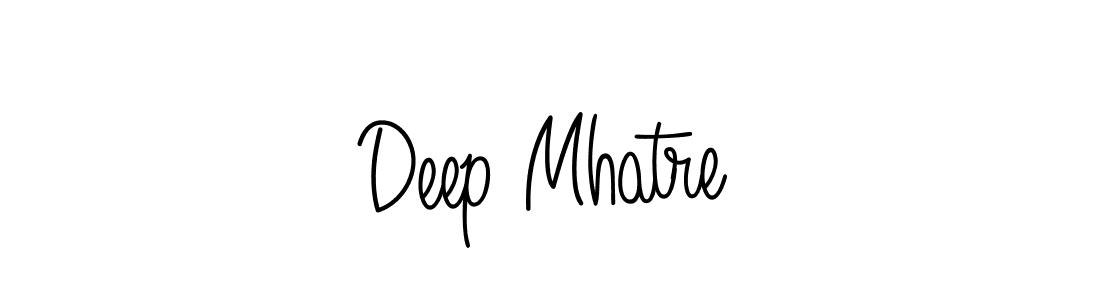 Use a signature maker to create a handwritten signature online. With this signature software, you can design (Angelique-Rose-font-FFP) your own signature for name Deep Mhatre. Deep Mhatre signature style 5 images and pictures png