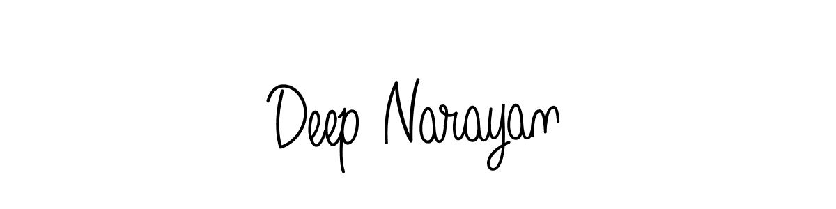 Use a signature maker to create a handwritten signature online. With this signature software, you can design (Angelique-Rose-font-FFP) your own signature for name Deep Narayan. Deep Narayan signature style 5 images and pictures png
