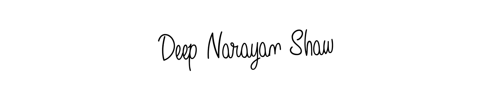 Design your own signature with our free online signature maker. With this signature software, you can create a handwritten (Angelique-Rose-font-FFP) signature for name Deep Narayan Shaw. Deep Narayan Shaw signature style 5 images and pictures png