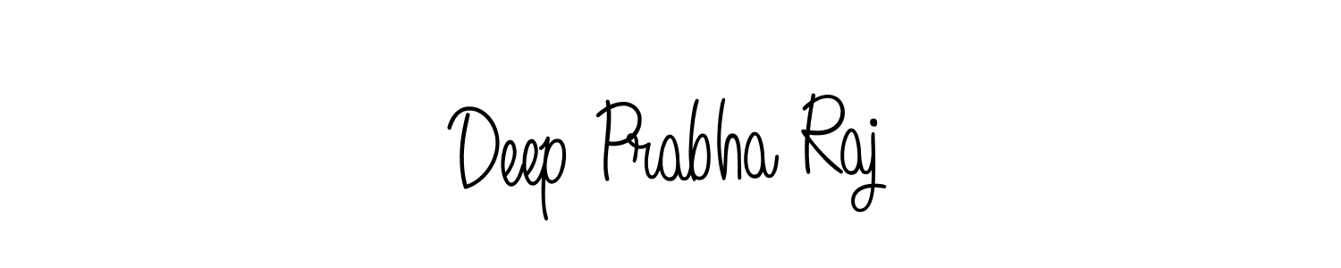 Use a signature maker to create a handwritten signature online. With this signature software, you can design (Angelique-Rose-font-FFP) your own signature for name Deep Prabha Raj. Deep Prabha Raj signature style 5 images and pictures png