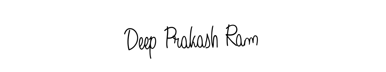 Make a beautiful signature design for name Deep Prakash Ram. With this signature (Angelique-Rose-font-FFP) style, you can create a handwritten signature for free. Deep Prakash Ram signature style 5 images and pictures png