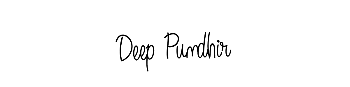 How to make Deep Pundhir name signature. Use Angelique-Rose-font-FFP style for creating short signs online. This is the latest handwritten sign. Deep Pundhir signature style 5 images and pictures png