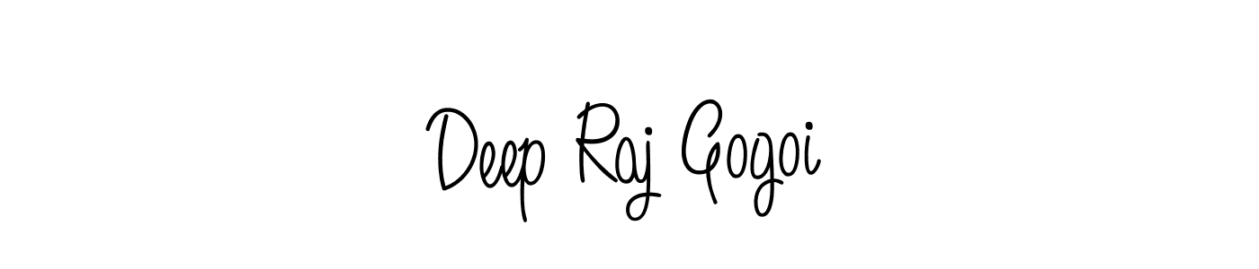 How to make Deep Raj Gogoi name signature. Use Angelique-Rose-font-FFP style for creating short signs online. This is the latest handwritten sign. Deep Raj Gogoi signature style 5 images and pictures png