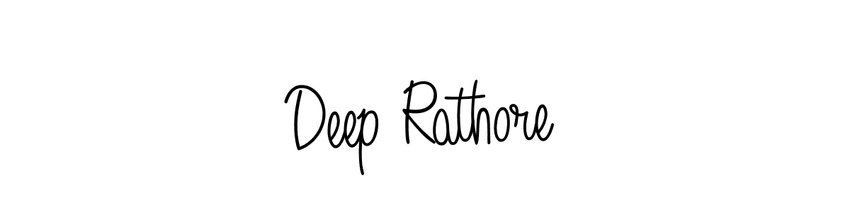 How to make Deep Rathore name signature. Use Angelique-Rose-font-FFP style for creating short signs online. This is the latest handwritten sign. Deep Rathore signature style 5 images and pictures png