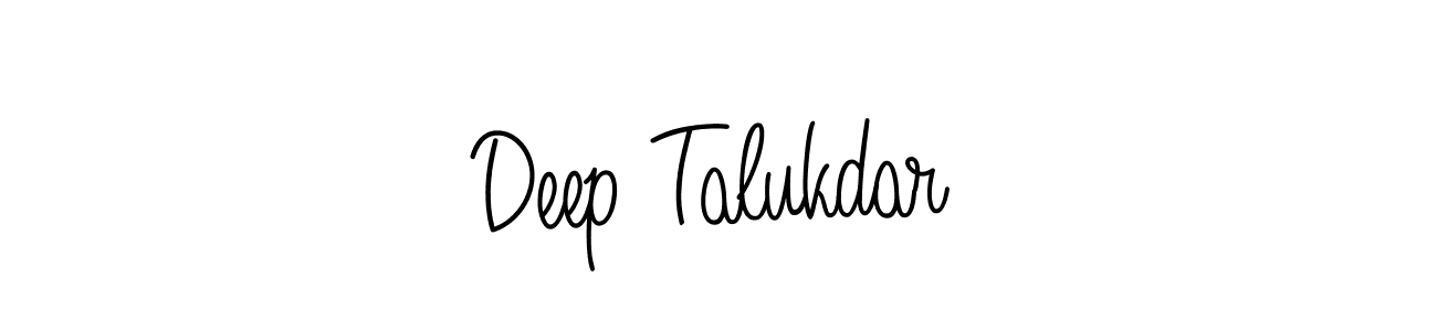 How to make Deep Talukdar name signature. Use Angelique-Rose-font-FFP style for creating short signs online. This is the latest handwritten sign. Deep Talukdar signature style 5 images and pictures png