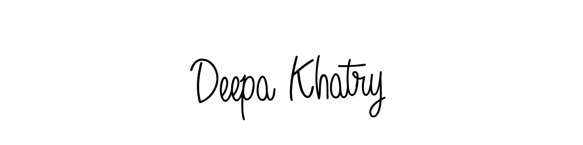 Also we have Deepa Khatry name is the best signature style. Create professional handwritten signature collection using Angelique-Rose-font-FFP autograph style. Deepa Khatry signature style 5 images and pictures png