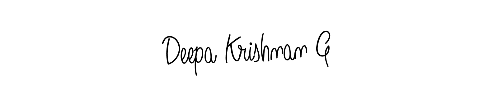 Make a beautiful signature design for name Deepa Krishnan G. Use this online signature maker to create a handwritten signature for free. Deepa Krishnan G signature style 5 images and pictures png