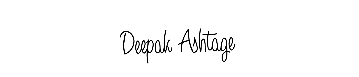 Check out images of Autograph of Deepak Ashtage name. Actor Deepak Ashtage Signature Style. Angelique-Rose-font-FFP is a professional sign style online. Deepak Ashtage signature style 5 images and pictures png