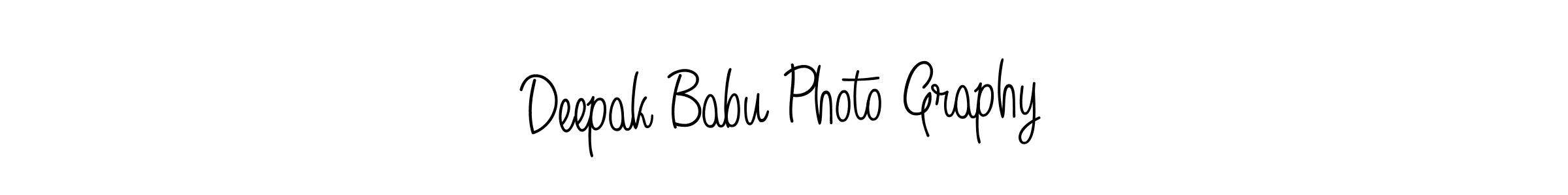 Deepak Babu Photo Graphy stylish signature style. Best Handwritten Sign (Angelique-Rose-font-FFP) for my name. Handwritten Signature Collection Ideas for my name Deepak Babu Photo Graphy. Deepak Babu Photo Graphy signature style 5 images and pictures png