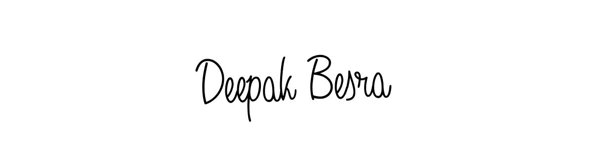 Make a beautiful signature design for name Deepak Besra. With this signature (Angelique-Rose-font-FFP) style, you can create a handwritten signature for free. Deepak Besra signature style 5 images and pictures png